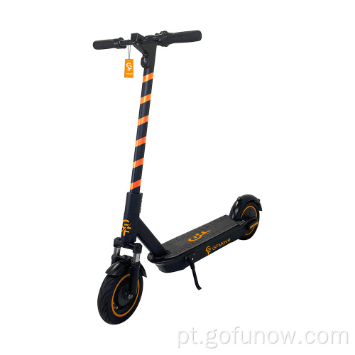 Scooter de aluguel de empresas de aluguel compartilhando scooters elétricos